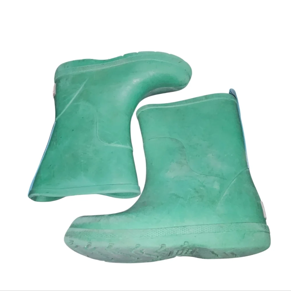 Totes Green Rubber Ankle Boots